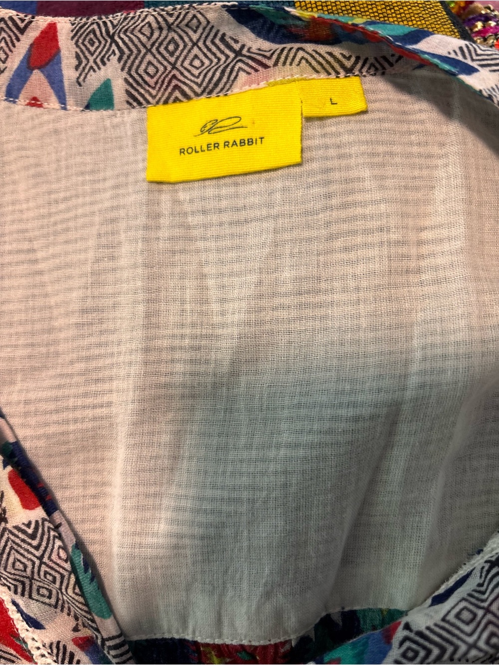Roller Rabbit tunic size large - Picture 5 of 5